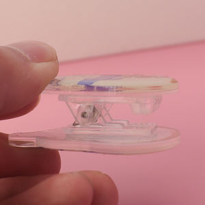 Clip de Papel de Acrílico Personalizado con Diseño Propio, Regalo Promocional para Estudiantes, Clip de Oficina de Anime, Dibujos Animados, Muñeco de Nieve, Plástico - Product Image 4