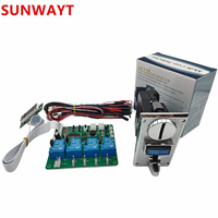 Carte PCB de contrôle de temps à monnayeur JY-21 avec accepteur multi-pièces 916 pour distributeur d'eau de distributeur automatique de lavage et jeu d'arcade