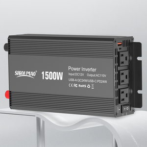 Shioumao xe biến tần Máy phát điện 12V 110V Đầu Ra duy nhất năng lượng mặt trời chuyển đổi điện Off Grid cho ô tô sử dụng chúng tôi cắm - Product Image 2