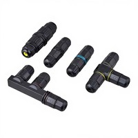 Conector Eléctrico de Nylon Impermeable Tipo T F IP67/IP68 M16/M20/M25 2P/3P para Caja Adaptadora de Tira LED