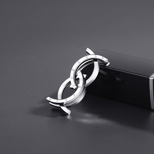 Collana con Anello a Forma di Bocca di Pesce in Acciaio Inossidabile alla Moda, Accessori di Gioielleria per Uomo - Product Image 5
