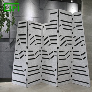 Cách Âm Polyester Vật Nuôi Cảm Thấy Acoustic Tấm Vải Bọc Phân Vùng Văn Phòng Di Động Acoustic Màn Hình Ngăn Phòng - Product Image 6