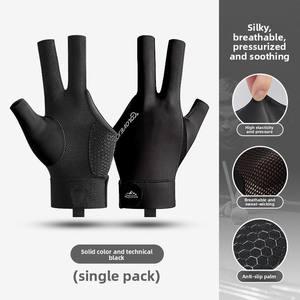 Wholesale <b>Billiards</b> Glove Left Hand Three Finger <b>Snooker</b> <b>Billiard</b> Non Stickers Elasticity Training Accessories - Product Image 3