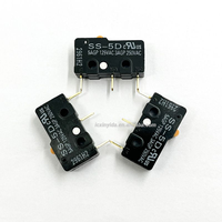 Micro-interrupteur SS-5D 5A /125VAC 3VGP/250VAC à contact argenté, certifié UL, type scellé, en stock