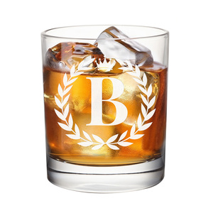 Cadeau de mariage personnalisé, ensemble de verres à l'<span class=keywords><strong>ancienne</strong></span>, gravure personnalisée, sans plomb, base épaisse, 350 ml, verre à spiritueux de luxe pour homme, père - Product Image 4