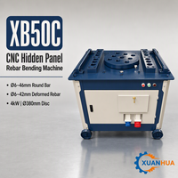 Cintreuse de barres d'acier de qualité industrielle, automatique CNC, électrique 4kW 220V-440V, pour la construction