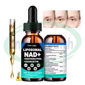 Ausreson OEM NAD Resvératrol Gouttes Liquides Complément Alimentaire 900mg Nicotinamide Riboside Liposomal pour Adultes Bouteille de 60ml - Product Image 2