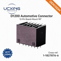 Conector de cable a placa de 12 pines D1200 1-1827876-6, ángulo recto de 90 grados, paso de 2.5 mm, 5A 125V, OEM ODM, muestra disponible