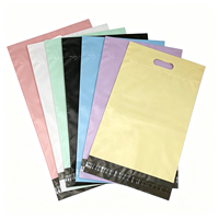 Sacs d'expédition en LDPE, pochettes postales avec poignée, fermeture robuste, résistantes à la déchirure, imperméables, épaisses, pour vêtements, livraison express CE