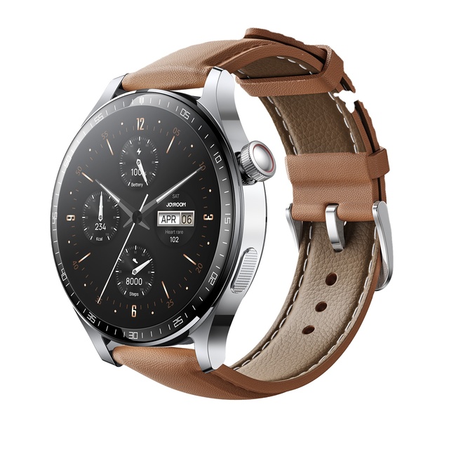 JOYROOM Fashion Classic Man Full Screen 1.46 Inches Touch Bluetooth 5.4 Calling Noise Reduction Smartwatch