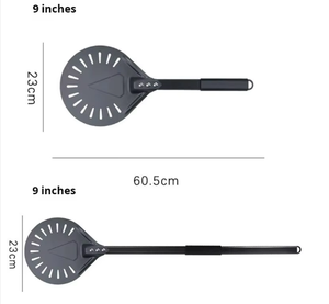 Caldo-vendita per uso domestico perforato Film duro in metallo ispessito forno Flipping buccia di trasferimento per la produzione di <span class=keywords><strong>Pizza</strong></span> - Product Image 4