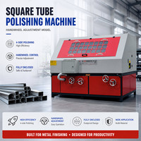 Machine de polissage automatique pour tubes carrés industriels, système de finition des métaux en acier inoxydable, haute rigidité