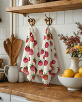 Serviettes de cuisine en coton pur, sans peluches, légères, avec boucle de suspension, séchage rapide, résistantes aux odeurs, pour le nettoyage de la vaisselle