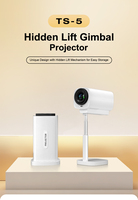 Nouveau projecteur intelligent portable Android 13 à mise au point manuelle 2025, luminosité 180 ANSI, lampe LCD WiFi, 720p HD 4K, Home Cinéma 2