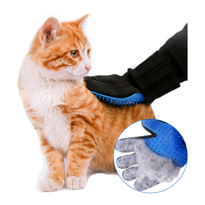 ZMaker ถุงมือกำจัดขนสัตว์เลี้ยงแบบ<span class=keywords><strong>2</strong></span> In 1,ถุงมือเสริมสวยสำหรับสัตว์เลี้ยงสุนัขแมว - Product Image 1