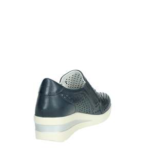 Chaussures à enfiler en cuir perforé bleu pour femme Cinzia Soft, taille 37 - Product Image 2