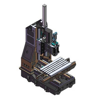 Centre d'usinage vertical CNC TSL-1265, rectifieuse multi-processus avec broche BBT50, commande Fanuc, machine industrielle robuste NEUVE