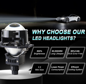 Đèn chiếu sáng Zdp08 3.0 Bi <span class=keywords><strong>Led</strong></span> R/LHD 100W IP67 hiệu quả cao về chi phí, dùng để độ đèn pha ô tô/xe máy <span class=keywords><strong>LED</strong></span> - Product Image 2