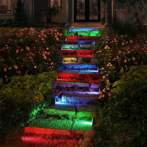 Fábrica de China Solar Led pared escalera paso luz Solar inducción lámpara de pared jardín luz Solar - Product Image 4