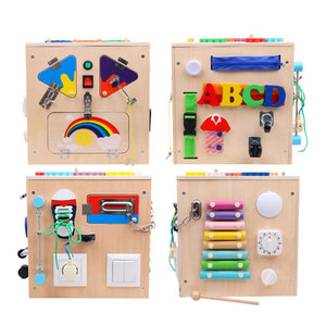 Nuevo diseño educativo <span class=keywords><strong>de</strong></span> <span class=keywords><strong>Montessori</strong></span> juguete <span class=keywords><strong>Cubo</strong></span> <span class=keywords><strong>de</strong></span> madera ocupado Niño - Product Image 2