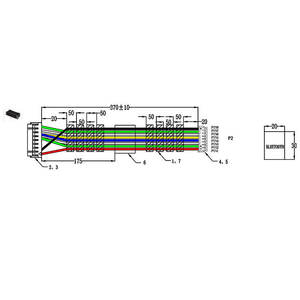 Zh1.5ขั้วต่อ DF11-16DS-2C ไฟฟ้าก่อนจีบ28AWG ชุดสายไฟ - Product Image 5