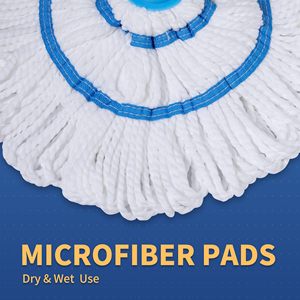 <strong>Self</strong> <strong>Wringing</strong> <strong>Mop</strong> For Floor Cleaning Long Handled Twist <strong>Mop</strong> With 2 Microfiber Washable Heads For Kitchen Hardwood Home Office - Product Image 6
