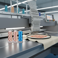 Fil à broder en polyester 108D/2 3000 mètres Résistant aux produits chimiques Certifié OEKO-TEX