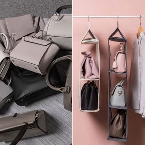Organizador de Almacenamiento Colgante de Malla Plegable con 4 Compartimentos, Bolsa Ahorradora de Espacio para Juguetes, Sombreros, Calcetines y Ropa de Niños en la Sala de Estar - Product Image 6