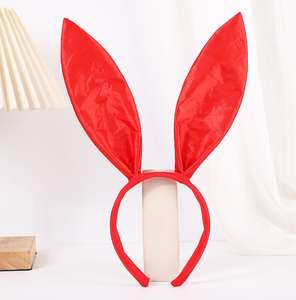 ربطة شعر على شكل أذن الأرنب الشقيقي الجميل مناسبة للاستخدام كواضحة لحفلات التخرج أو كملحقات زي تنكري هدية لعيد الهالوين أو الكريسماس - Product Image 2