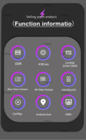 Radio Estéreo Universal de 9 Pulgadas 2 Din con Android 14 para Auto, GPS, DSP, OBD2, Pantalla Carplay