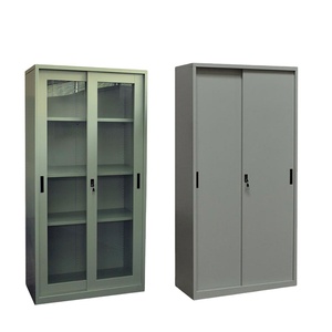 Étagère à livres en acier moderne, durable et économique, avec porte en verre, pour atelier et hôpital - Product Image 4