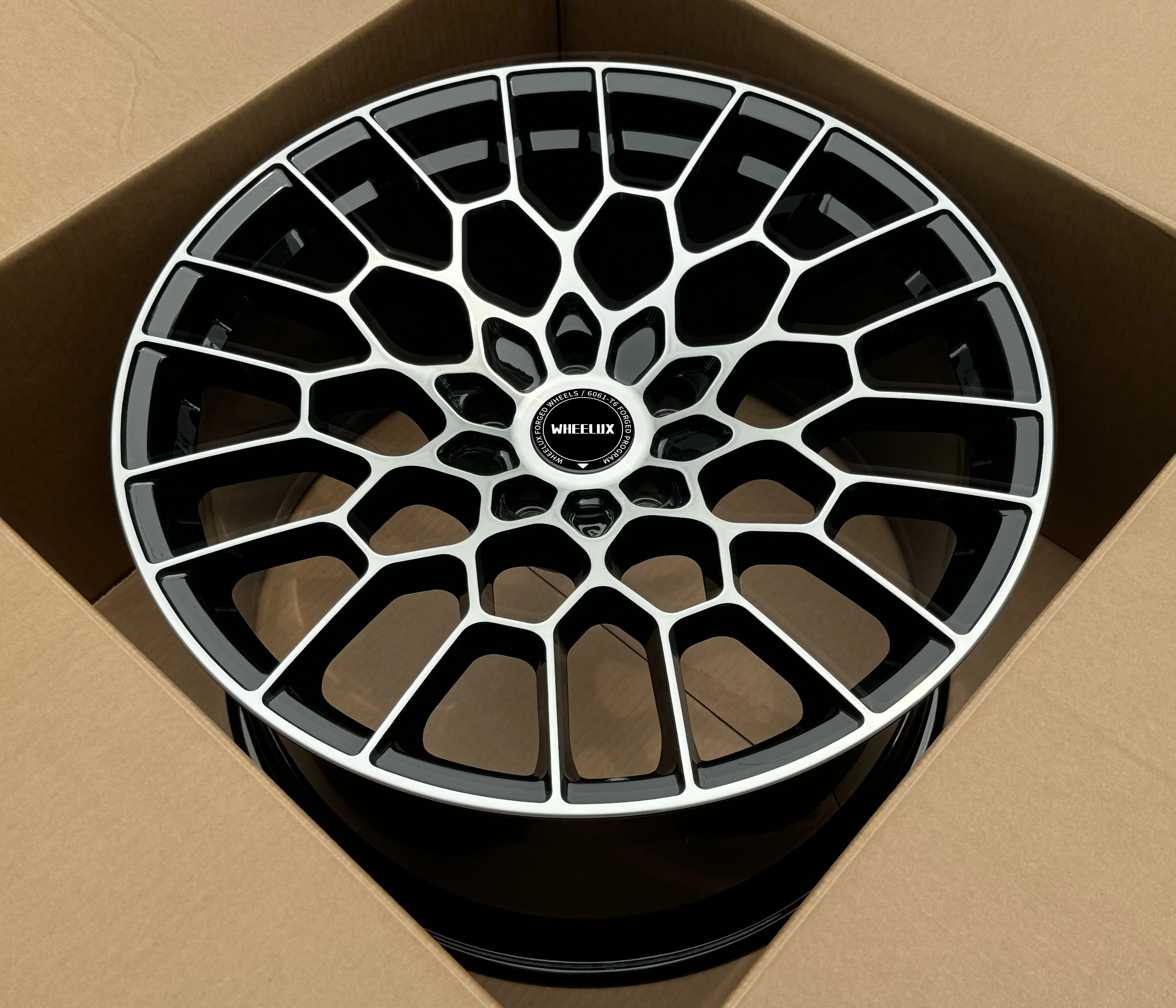 גלגלי וולוקס מונובלוק היפר שחור 18 19 אינץ' 5x112 9.5 חישוקי רכב גלגלי סגסוגת אלומיניום מזויפים עבור 2004 BMW 530i