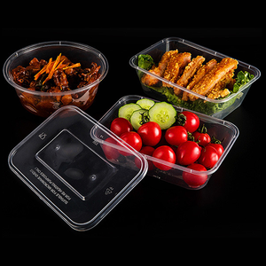 Redonda de plástico rectangular <span class=keywords><strong>para</strong></span> <span class=keywords><strong>llevar</strong></span> transparente desechables recipientes de <span class=keywords><strong>comida</strong></span> rápida con tapas <span class=keywords><strong>para</strong></span> microondas - Product Image 5