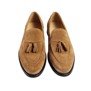 Mocassins en daim pour hommes, luxe discret, faits main, en daim de veau véritable, à enfiler, à pampilles, chaussures décontractées élégantes pour l'été et les vacances - Product Image 2