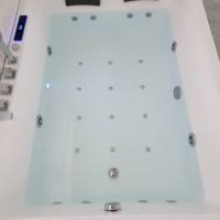 Bañera de Hidromasaje Rectangular Acrílica Independiente de Alta Calidad, Ecológica, Personalizable al por Mayor, con 22 Jets, para 2 Personas, Moderna, para Villas y Hoteles