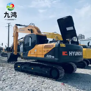 Escavadeira R220 usada Hyundai R220-9 em excelente estado em estoque