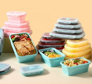 Wholesale Hot Selling PP Injection Foldable Eco-Friendly Food <b>Storage</b> Lunch <b>Box</b> Bowl 1 Piece Set Microwave Safe Children's Use - Product Image 6
