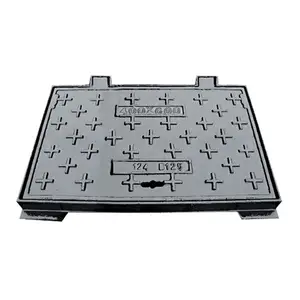 Commercio all'ingrosso prezzo duttile fusione di ghisa manhole cover Durevole ghisa piazza nascosta standard di cemento manhole cover