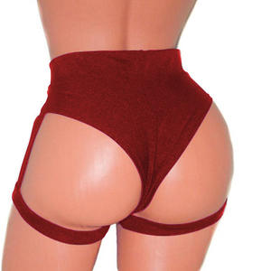 Yingli - Ropa de Pole Dance Burlesque Personalizada al por Mayor, Shorts Sexys Negros de Cintura Alta con Red para <span class=keywords><strong>Twerk</strong></span> - Product Image 5
