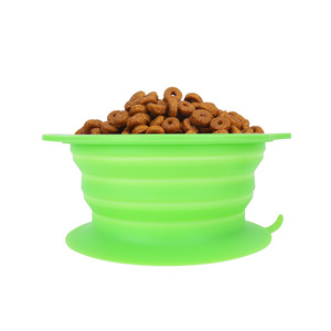 Portátil 350ml Silicone Dobrável Garrafa De Água Durável Plástico <span class=keywords><strong>Dog</strong></span> Food Container Dobrável Gato Pet <span class=keywords><strong>Bowl</strong></span> para Acampamento Ao Ar Livre - Product Image 6