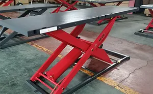 TFAUTENF Pneumatic Hydraulic Motorcycle Stand Lift Ramp With 450kg Lifting Capacity/motorcycle Scissor Lift Table