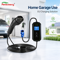 Nouveau chargeur EV portable 7 kW 32 A Type 2 230 V AC CE TUV IP67 Prise de courant personnalisée Garantie de 2 ans Utilisation domestique/garage UE Sûr