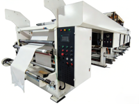 Impresora Automática de Etiquetas Rotograbado de Doble Cabezal Tipo 1100 para Impresión en Papel y Película Plástica, Marca KunTen