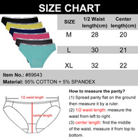 Culottes en coton pour femmes, sous-vêtements féminins, culottes unies, lingerie sexy taille basse