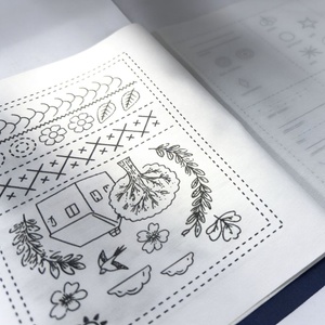 Nuovo Kit Ricamo <span class=keywords><strong>Punto</strong></span> <span class=keywords><strong>Croce</strong></span> Fai da Te per Vestiti, Set Artigianale Fatto a Mano con Istruzioni su Tessuto Non Tessuto, Motivo Casa e Albero - Product Image 3