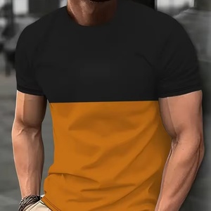 เสื้อยืดแขนสั้นผู้ชาย โพลีเอสเตอร์ พิมพ์ลายแบบซับลิเมชั่น พิมพ์ลายดิจิทัล คอกลม เสื้อยืดกีฬาสำหรับผู้ชาย - Product Image 1