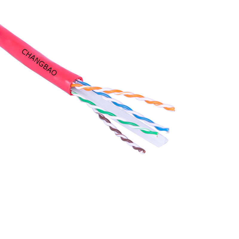 Changbao Cat6a rj45 cabl cat6 медный розовый цвет 23AWG 4 пары UTP 305 м кабель Ethernet Lan Сетевой кабель от производителя