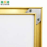 Tableau blanc magnétique en alliage d'aluminium doré, tableau effaçable à sec, mural, 45x60cm, calendrier de bureau, école pour enfants