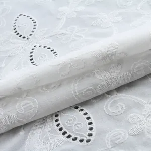 2024新品棉纺织100% 棉刺绣帘线面料