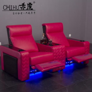 Sillones de cine para casa โซฟาผู้เอนกายบ้านเฟอร์นิเจอร์โรงละครไฟฟ้าเก้าอี้โรงหนังที่นั่งโรงภาพยนตร์หรูหรา - Product Image 5